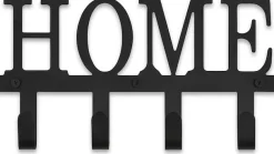 MIRRORS AND MORE Garderobe »Nelly« 1 Stk. tlg. Home Schriftzug mit 4 Haken
