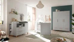 Mäusbacher Babybett Holzfüße, Holzgriffe