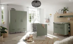 Mäusbacher Babybett Metallfüße, Metallgriffe