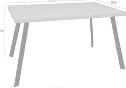 Mäusbacher Bistrotisch »Big Bistro Metall« Eckige Platte, BHT 120x75x70 cm