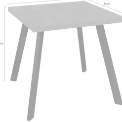 Mäusbacher Bistrotisch »Big Bistro Metall« Eckige Platte BHT 70x75x70 cm