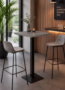 Mäusbacher Bistrotisch »Big Bistro Metall« Quadrat-Säulengestell, eckige Platte BHT 70x105x70 cm