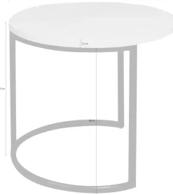 Mäusbacher Couchtisch »Couchtisch rund« Couchtisch rund Durchmesser 60cm, Metallgestell