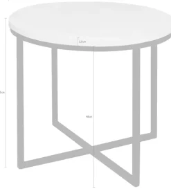 Mäusbacher Couchtisch »Couchtisch rund« Couchtisch rund Durchmesser 60cm, Metallgestell