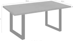Mäusbacher Esstisch »Big System Metall« Metallgestell in U-Form