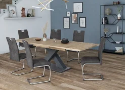 Mäusbacher Esstisch »Komfort Tisch« Mäusbacher Esstisch mit X Gestell und Bodenplatte. Breite 160-260