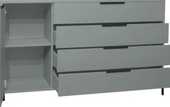 Mäusbacher Highboard »Bonnie« Board mit Quadratgestell
