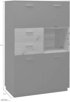 Mäusbacher Highboard »Frame« Breite 99 cm