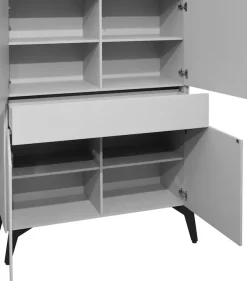 Mäusbacher Highboard »Imola« Mäusbacher Highboard, Breite 121 cm, mit Glasfront und Glasoberplatte
