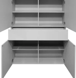 Mäusbacher Highboard »Imola« Mäusbacher Highboard, Breite 121 cm, mit Glasfront und Glasoberplatte