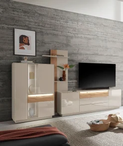 Mäusbacher Highboard »Nova« Highboard, BHT 96/151/42 cm, inkl. Griffbeleuchtung, Türdämpfung