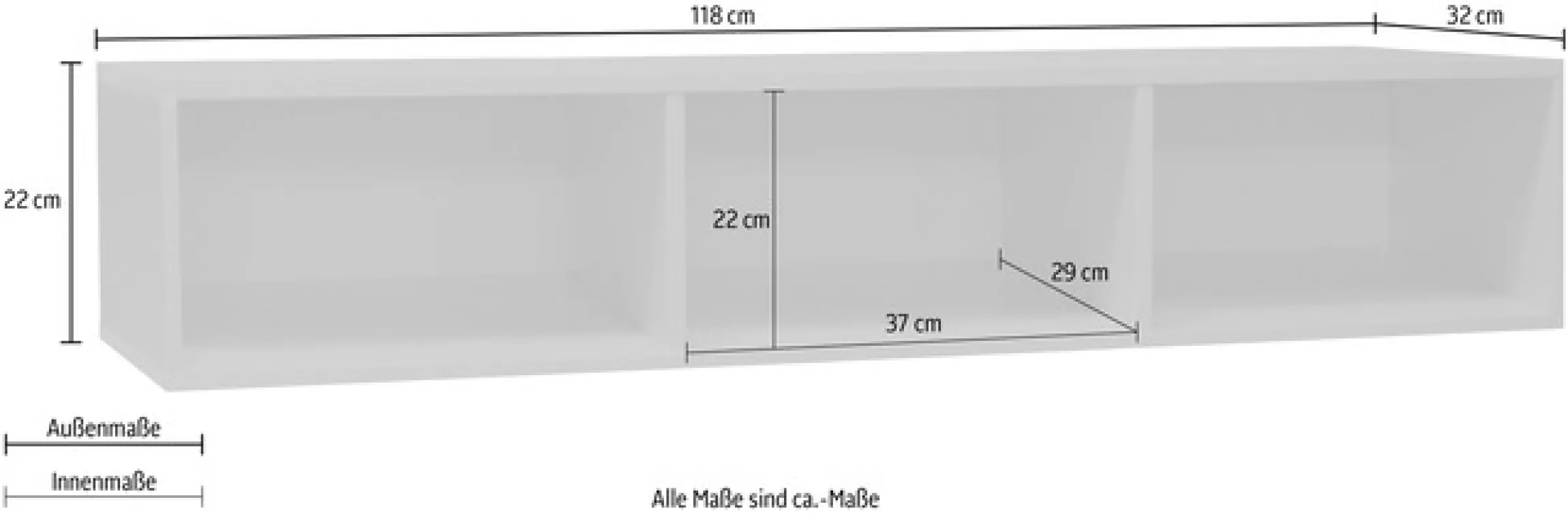 Mäusbacher Hängeregal »Bonnie« Regal variabel montierbar