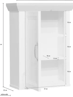 Mäusbacher Hängeschrank »Mali« Landhausstil, Breite 45 cm, Höhe 63 cm, Metallgriff
