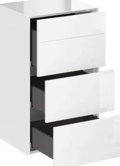 Mäusbacher Kommode Kommode BHT 52/89/42 cm, Push to open, Front+Oberplatte=Glas