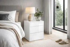 Mäusbacher Kommode Kommode BHT 52/63/42 cm, Push to open, Front+Oberplatte=Glas