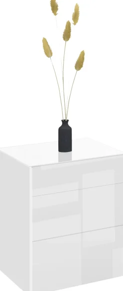 Mäusbacher Kommode Kommode BHT 52/63/42 cm, Push to open, Front+Oberplatte=Glas