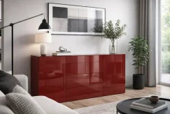 Mäusbacher Kommode Kommode BHT 179/89/42 cm, Push to open, Front+Oberplatte=Glas