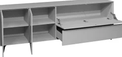 Mäusbacher Lowboard »Imola« Mäusbacher Lowboard mit Glasfront und Glasoberplatte