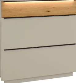 Mäusbacher Schuhschrank »Nova Garderobe« inkl. Metallschuhkörbe undGriffbeleuchtung BHT 107 x 110 x 32 cm