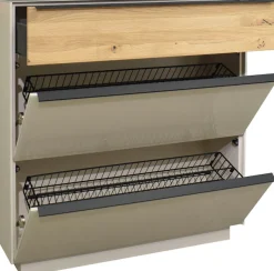 Mäusbacher Schuhschrank »Nova Garderobe« inkl. Metallschuhkörbe undGriffbeleuchtung BHT 107 x 110 x 32 cm