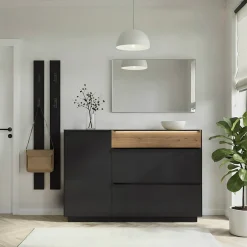 Mäusbacher Schuhschrank »Nova Garderobe« inkl. Metallschuhkörbe undGriffbeleuchtung BHT 107 x 110 x 32 cm