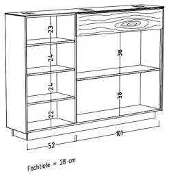 Mäusbacher Schuhschrank »Nova Garderobe« inkl. Metallschuhkörbe undGriffbeleuchtung BHT 107 x 110 x 32 cm