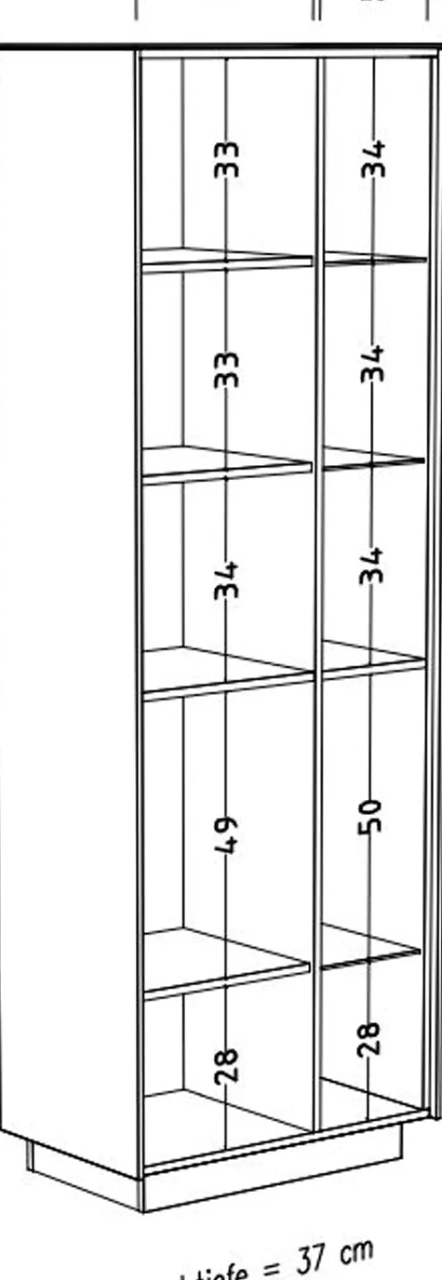 Mäusbacher Standvitrine »Nova« Standvitrine, BHT67/197/42 cm, inkl. Griffbeleuchtung, Türdämpfung