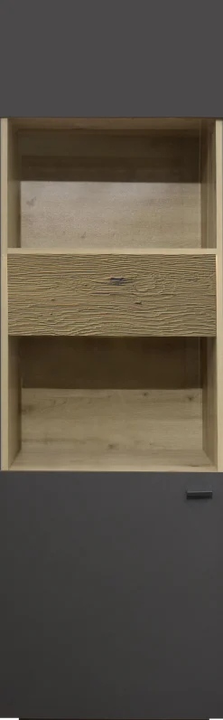 Mäusbacher Standvitrine Standvitrine, BHT60/196/45 cm, inkl. Griffbeleuchtung, Türdämpfung