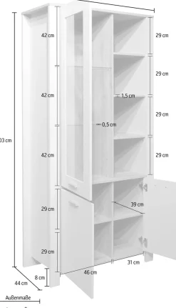 Mäusbacher Vitrine »Nele« Höhe 203 cm