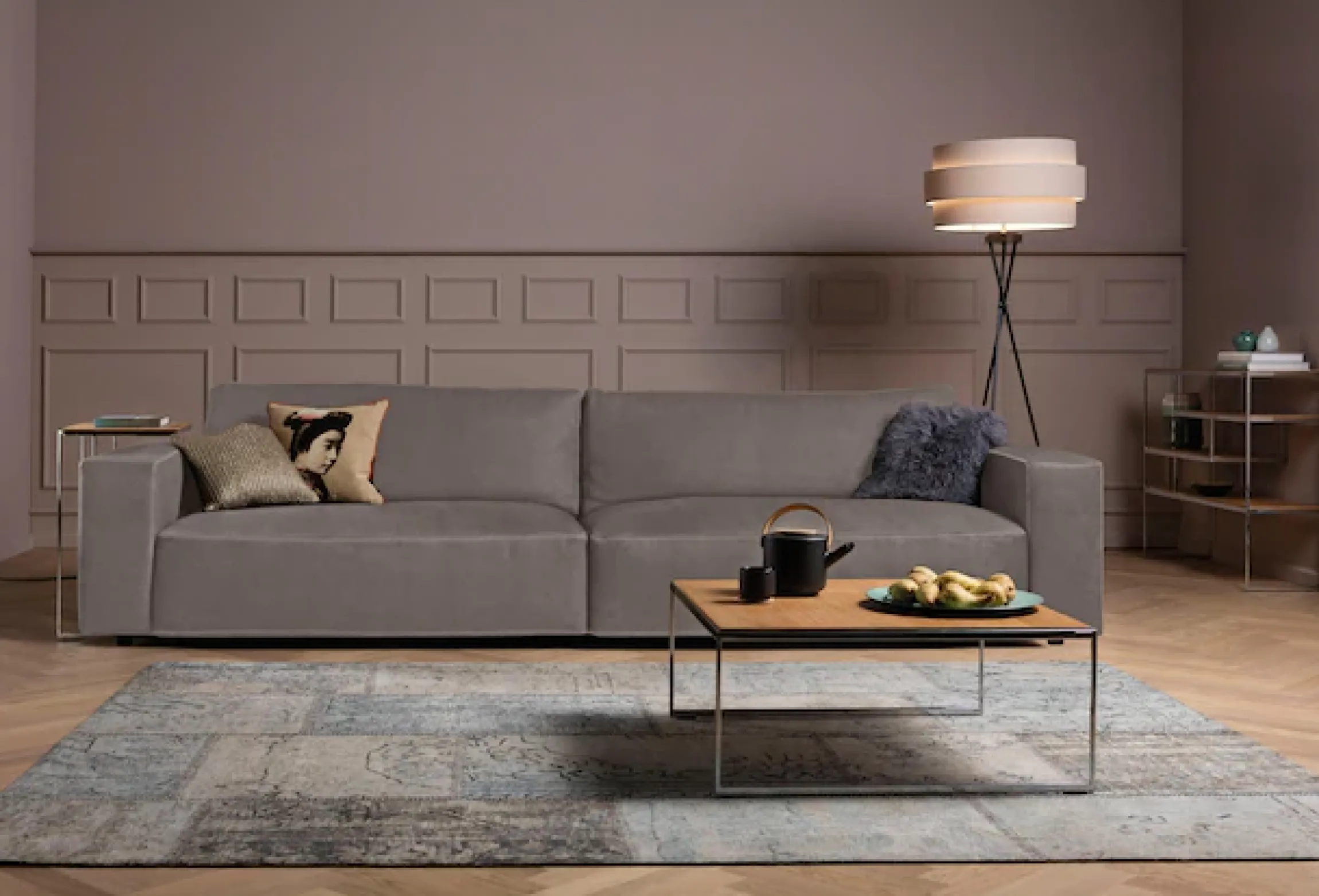 Musterring Big-Sofa »LUCIA Mega Sofa, zeitlos, bequem, Breite 292cm, Kontrastnähte« in vielen Qualitäten und 4 unterschiedlichen Nähten, 3-Sitzer