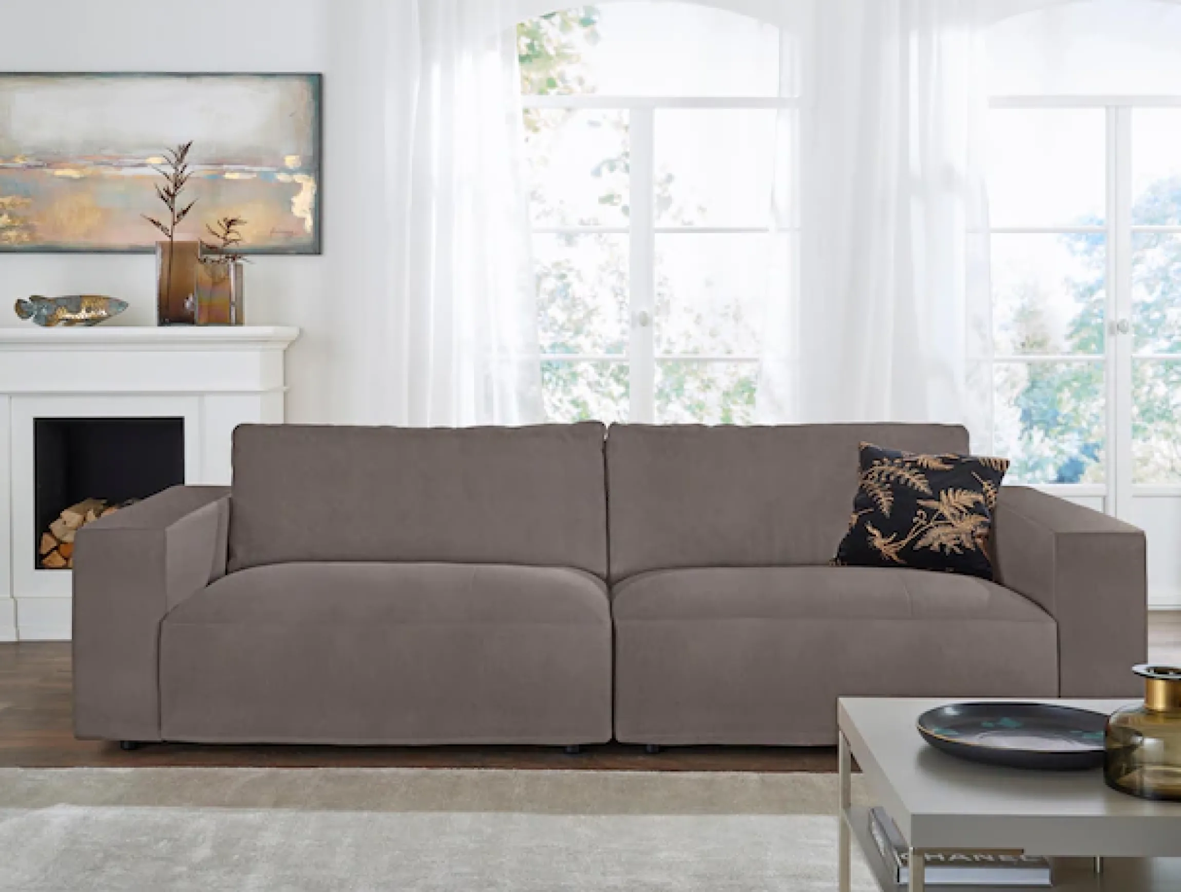 Musterring Big-Sofa »LUCIA Mega Sofa, zeitlos, bequem, Breite 292cm, Kontrastnähte« in vielen Qualitäten und 4 unterschiedlichen Nähten, 3-Sitzer