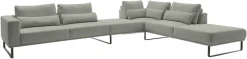 Musterring Ecksofa »JustB! PM100 bequem, modern, elegant und viel Platz, bodenfrei« mit Zwischenhocker, wahlweise mit Funktion und Kissen, Maße 290 x 398