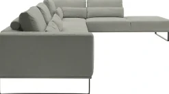 Musterring Ecksofa »JustB! PM100 bequem, modern, elegant und viel Platz, bodenfrei« mit Zwischenhocker, wahlweise mit Funktion und Kissen, Maße 290 x 398