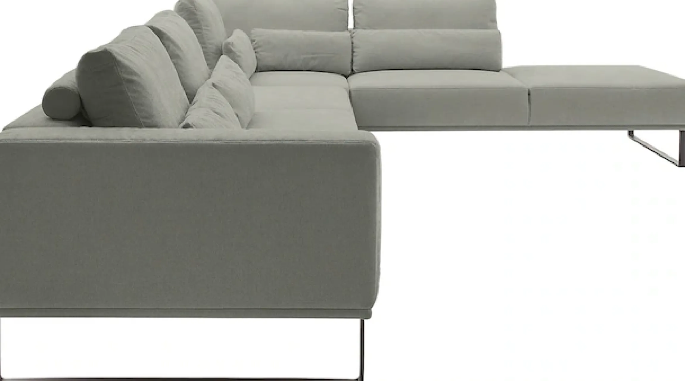 Musterring Ecksofa »JustB! PM100 bequem, modern, elegant und viel Platz, bodenfrei« mit Zwischenhocker, wahlweise mit Funktion und Kissen, Maße 290 x 398