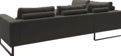 Musterring Ecksofa »JustB! PM100 Federkern & Kaltschaum, bequem, Breite 308cm, L-Form« mit Sitztiefenverstellung und Kissen, mit Metallkufe, Maße 290x308 cm