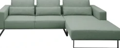 Musterring Ecksofa »JustB! PM100« Modernes Design mit schwarzen Metallkufen und 292 cm Breite - 6 Farben