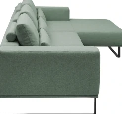 Musterring Ecksofa »JustB! PM100« Modernes Design mit schwarzen Metallkufen und 292 cm Breite - 6 Farben