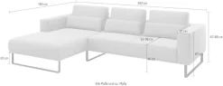 Musterring Ecksofa »JUSTB! PM100, stilvoller Lounge-Komfort von Musterring« Kollektion Bettina Zimmermann, optionaler Sitzvorzug & Fuß-Auswahl