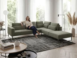 Musterring Ecksofa »JUSTB! PM100, stilvoller Lounge-Komfort von Musterring« Kollektion Bettina Zimmermann, optionaler Sitzvorzug & Fuß-Auswahl
