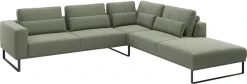 Musterring Ecksofa »JUSTB! PM100, stilvoller Lounge-Komfort von Musterring« Kollektion Bettina Zimmermann, optionaler Sitzvorzug & Fuß-Auswahl