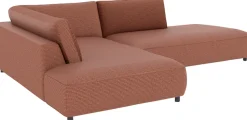 Musterring Ecksofa »Lucia bequem, elegant & zeitlos, elegante Sofa ohne Armlehnen« mit großem Longchair, verschiedene Farben, B304 x T224 cm