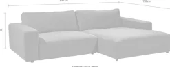 Musterring Ecksofa »LUCIAzeitlos, bequem, schöne Detailverarbeitung Breite 296cm, L-Form«