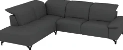 Musterring Ecksofa »MR370« Edles Leder in 3 Farben, Sitzkomfort nach Wahl, Maße 288 x 241 cm