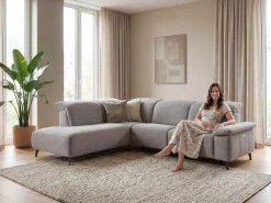 Musterring Ecksofa »MR 370, intelligenter Komfort im modernen Design« Optionale Relaxfunktion, flexible Kopfteile & klappbare Armlehnen