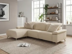 Musterring Ecksofa »MR 370, intelligenter Komfort im modernen Design« Optionale Relaxfunktion, flexible Kopfteile & klappbare Armlehnen