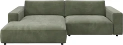 Musterring Ecksofa »MR LUCIA, Charakterstarker Lounge-Komfort von Musterring« XXL-Longchair, erstklassige Kammerkissen & zeitloser Look