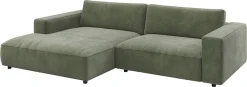 Musterring Ecksofa »MR LUCIA, Charakterstarker Lounge-Komfort von Musterring« XXL-Longchair, erstklassige Kammerkissen & zeitloser Look