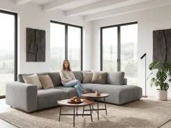 Musterring Ecksofa »MR LUCIA, Luxuriöse Wohlfühlgarnitur von Musterring« Erstklassige Kammerkissen, komfortable Umbauecke & zeitloser Look