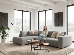 Musterring Ecksofa »MR LUCIA, Luxuriöse Wohlfühlgarnitur von Musterring« Erstklassige Kammerkissen, komfortable Umbauecke & zeitloser Look