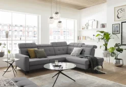 Musterring Ecksofa »MR 4615« mit Kopf- und Rückenverstellung, Metallfuß schwarz, Maße 272 x 214 cm